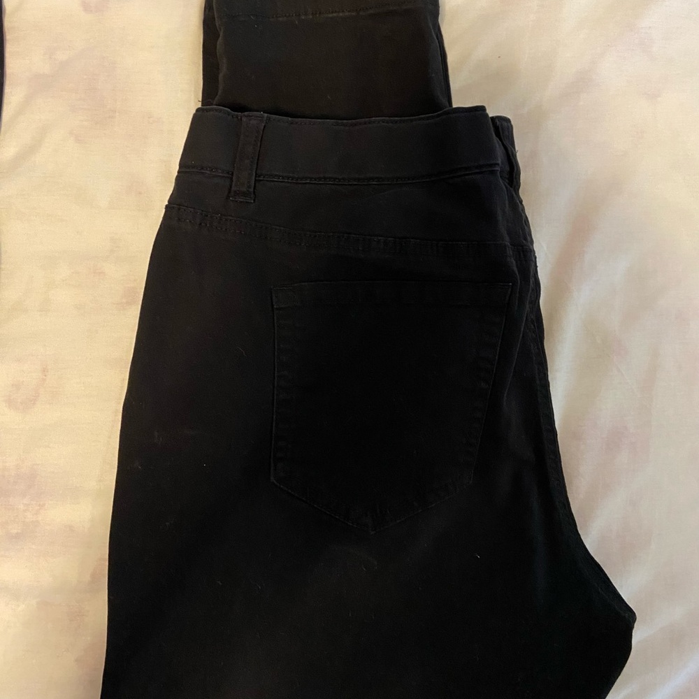 Terra & Sky Black Jeans Solid Deep Color - Picture 3 of 3